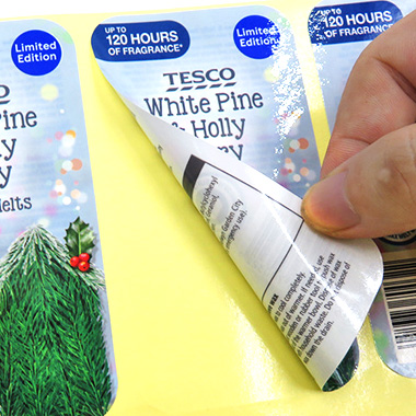 背面印字不干膠標(biāo)簽